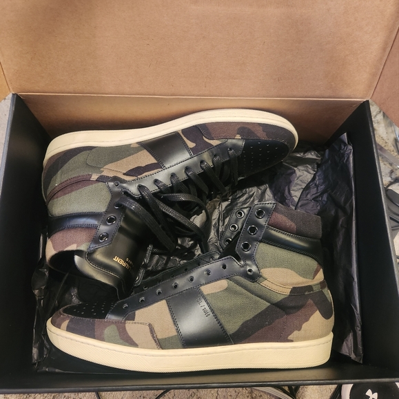 Saint Laurent Camouflage high tops - Picture 2 of 7